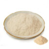 Psyllium husk powder with visible coarse husk material for functional food ingredient formulation