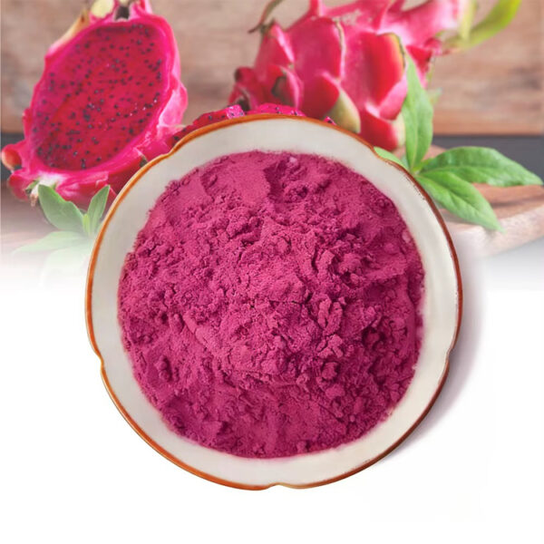 Red dragon fruit powder with red-fleshed dragon fruit for functional beverage and drink mix formulation