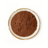 Top-view shilajit powder showing a brown powder presentation for sachet and powder blend formulation