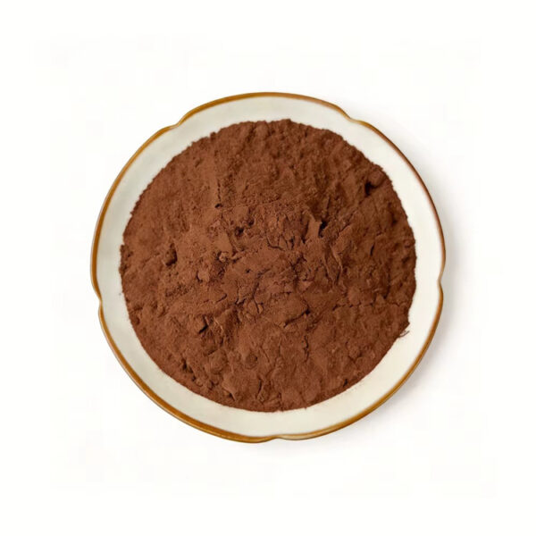 Top-view shilajit powder showing a brown powder presentation for sachet and powder blend formulation