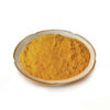 Fine golden-yellow turmeric root powder close-up for capsule, tablet, and botanical powder formulations