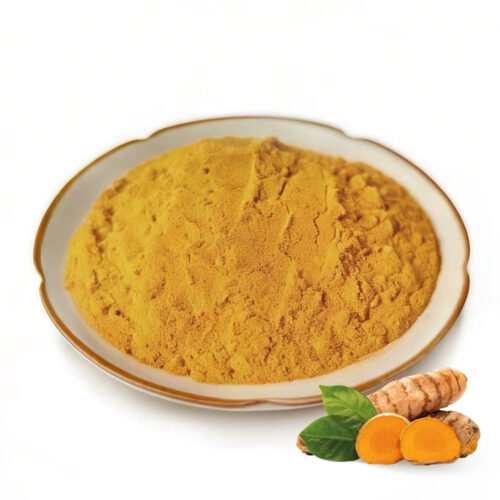 Turmeric root powder with turmeric rhizome pieces for functional food and beverage formulation applications