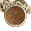 White tea extract powder with dried white tea material for capsule and tablet supplement formulations