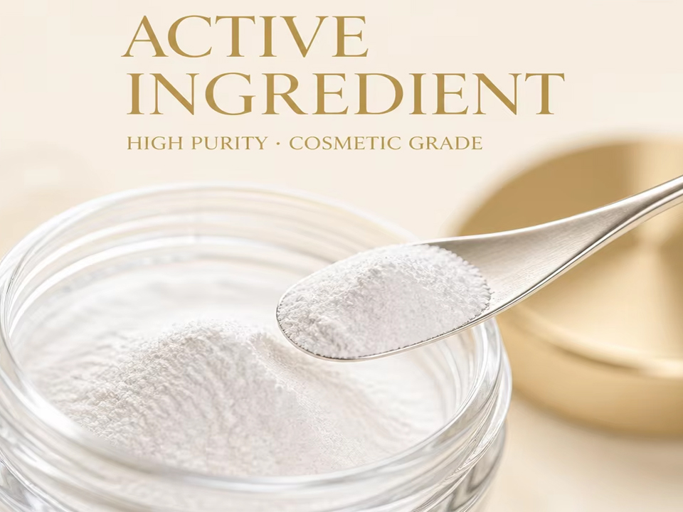 Hesperidin and naringin powders in glass dishes beside dried citrus peel